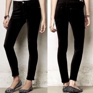 Anthropologie Pilcro Serif Velvet Skinny Pant